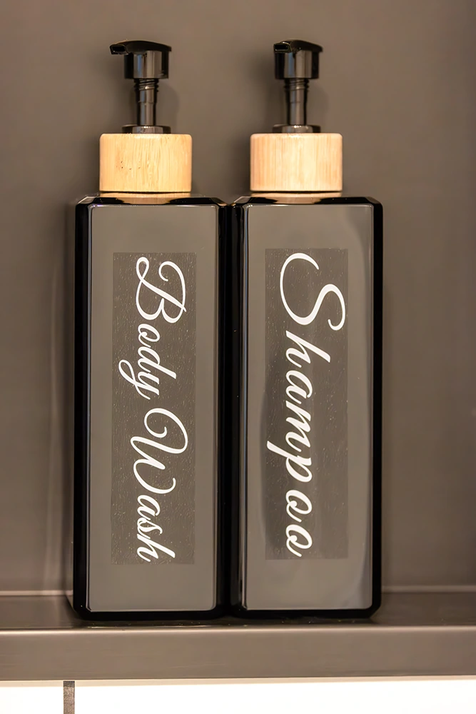 Bathroom amenities and toiletries at Bob's BnB